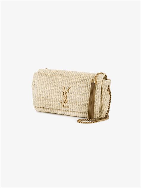 saint laurent straw bag